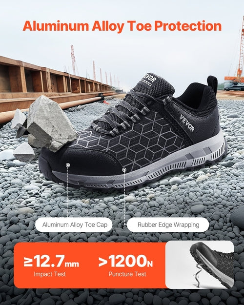 Steel Toe Shoes for Men, US Size 11 Wide, Men’s Cushion Sport Safety